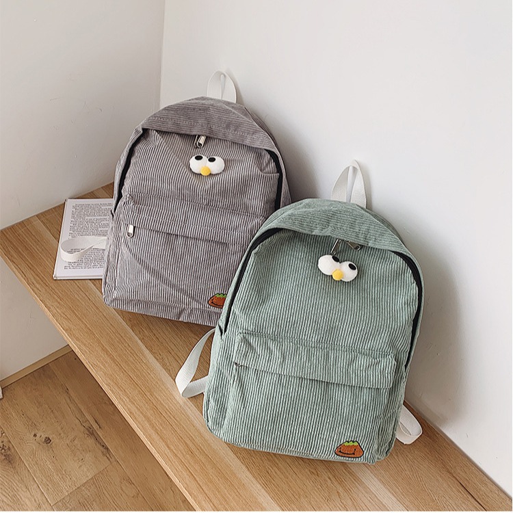 Fuente transfronteriza simple y ligera mochila de niñas lindas mochila de escolares de gran capacidad mochila de ocio de vellón