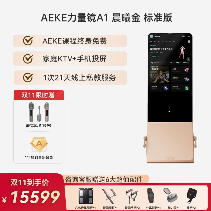 Фитнес-зеркало AEKE Standard Gold Edition