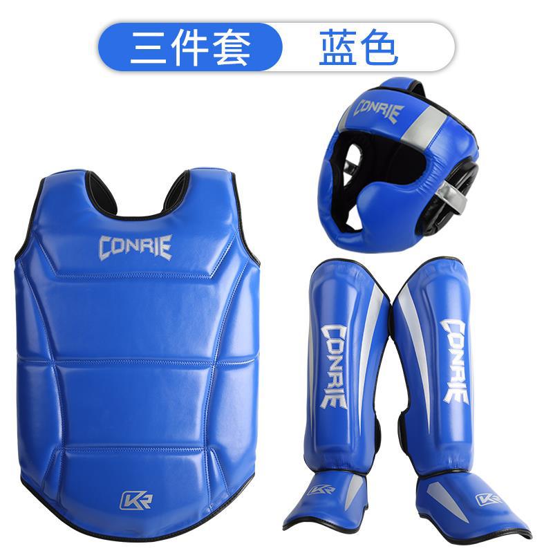 Kangrui nueva Sanda boxeo traje de equipo de protección boxeo para niños Muay Thai protector de la cabeza protector de la entrepierna protector de la pierna