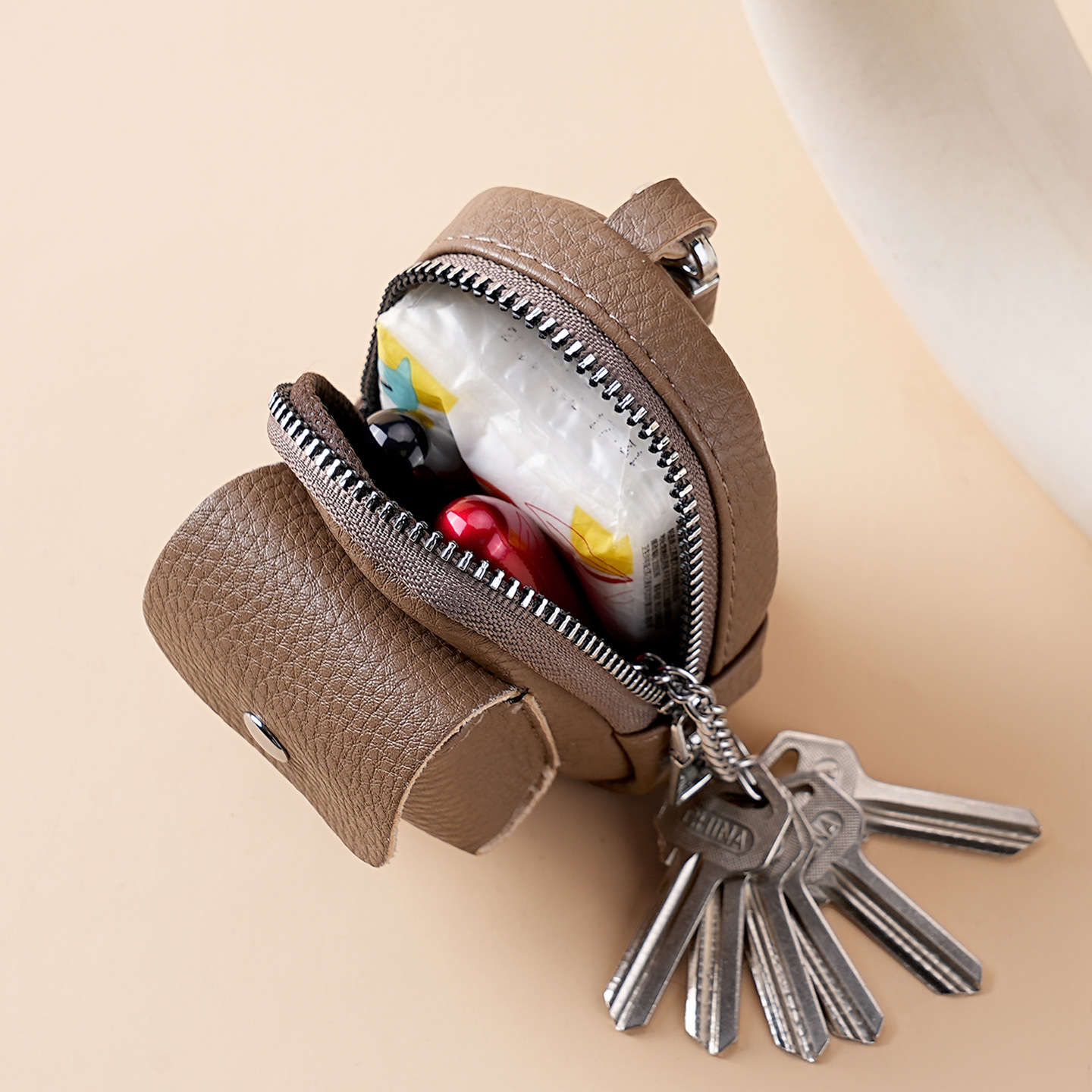 Nuevo mini cintura portable bolso de llaves para hombres casuales portable bolso de almacenamiento de auriculares compacto monedas bolso de cambio mujer