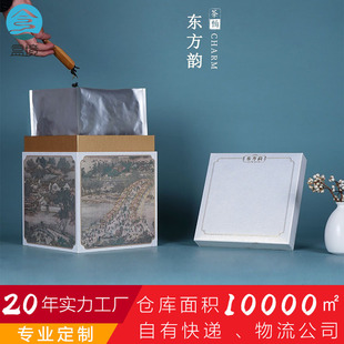 Box large square cans spot wholesale old white tea Pu'er tea Dahongpao Huangshan Mao Feng empty box tea packaging