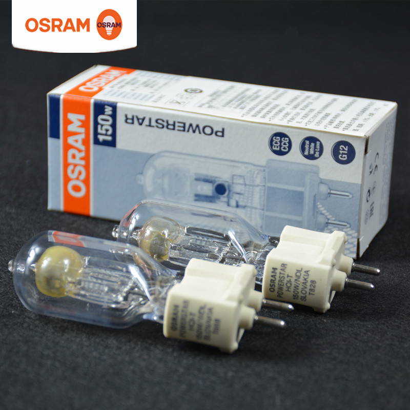 OSRAM欧司朗HQI-T 150W WDL摄影舞台灯投影仪光纤灯泡G12金卤灯