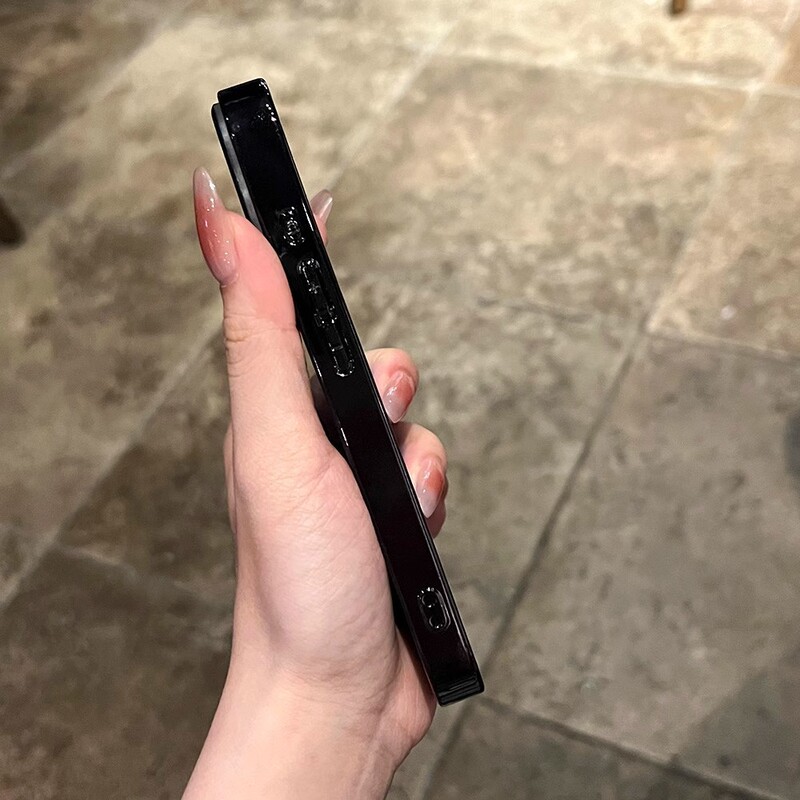 iPhone16promaxつや消しAG保護カバーに適した電気メッキオリジナルカラービッグウィンドウ細いサークル磁気携帯電話ケース|undefined