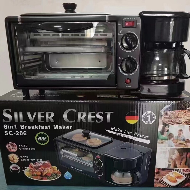 3in1 Breakfast Maker English Multi-Functional Breakfast Machine, Coffee Machine, Bread Machine, Sandwich Toaster 3in1 Breakfast Maker English Multi-Functional Breakfast Machine, Coffee Machine, Bread Machine, Sandwich Toaster