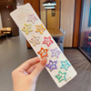 10 children's BB hairpin female cross-border special metal paint Liu Hai clip card candy color stars hair accessories