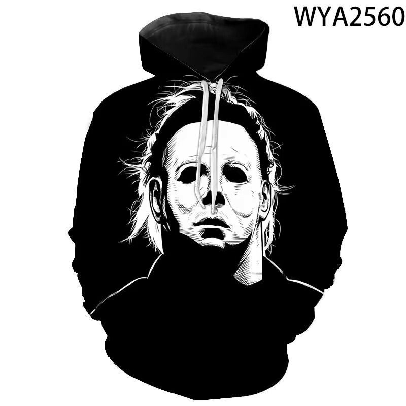 2026 Autumn Halloween Horror Michael Myers 3D Printed Hoodie Harajuku 2026 Autumn Halloween Horror Michael Myers 3D Printed Hoodie Harajuku