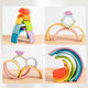 Mini Little Rainbow Children's Toy 3-4 Cross-border Wooden Early Education Toy Cloud and Wood Play Baby Enlightenment