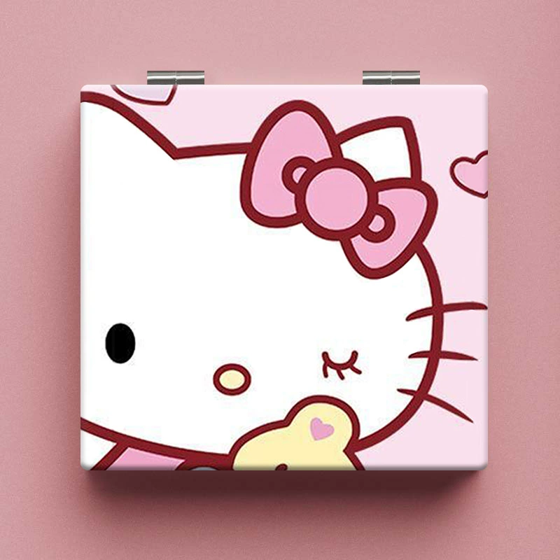 Hello Kitty, ручное двустороннее складное зеркало для спальни