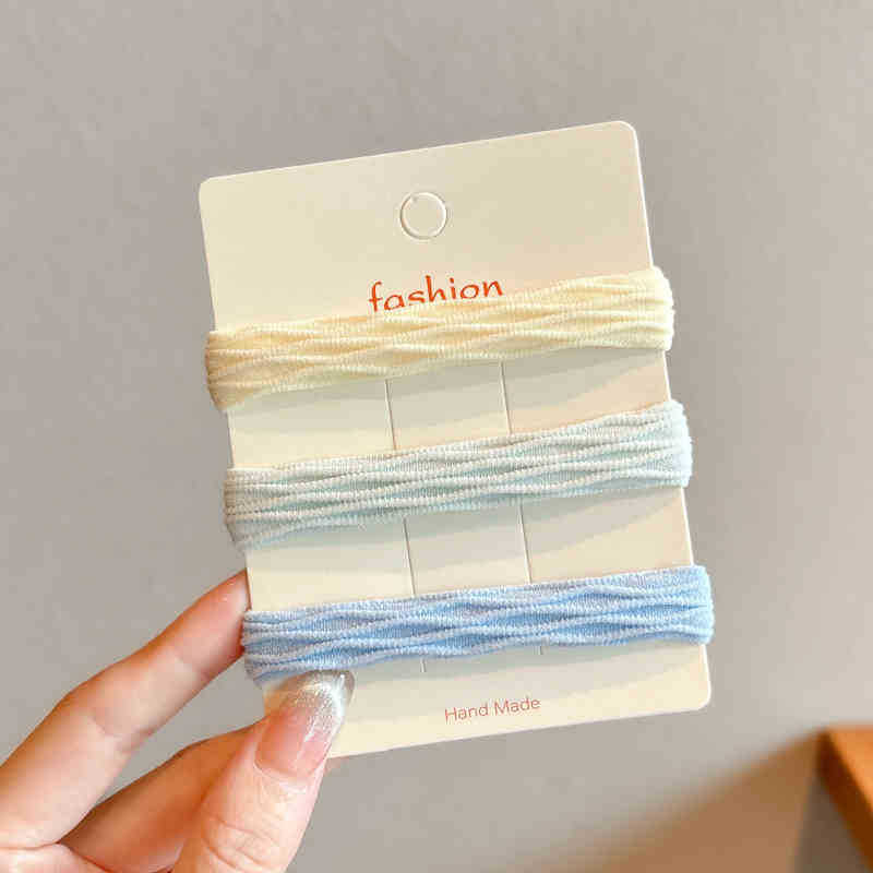 Otoño y invierno azul oso cuerdas de cabello anillo de cabello 2024 nuevo cabello de cola de caballo alta cuerda de la cabeza cuerda de cabello adorable