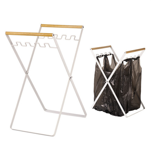 Outdoor folding garbage rack camping trash can portable simple peel box camping picnic self-driving storage and organization