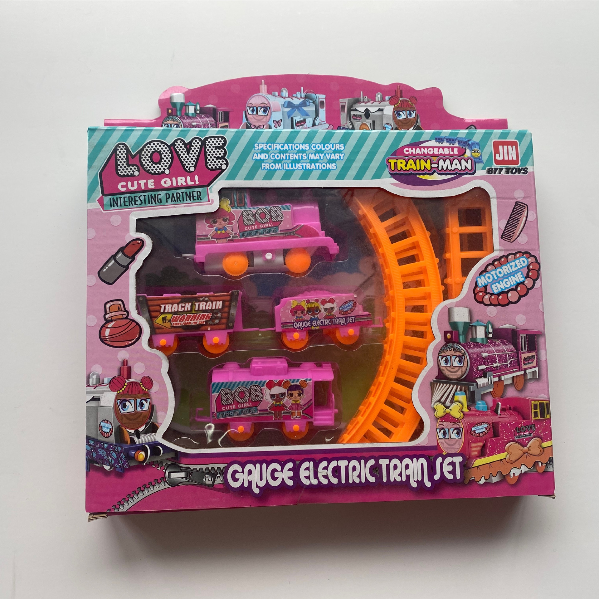 Juguete de Tren Eléctrico Ensamblable para Niños de Plástico Eléctrico, Educativo para Niños