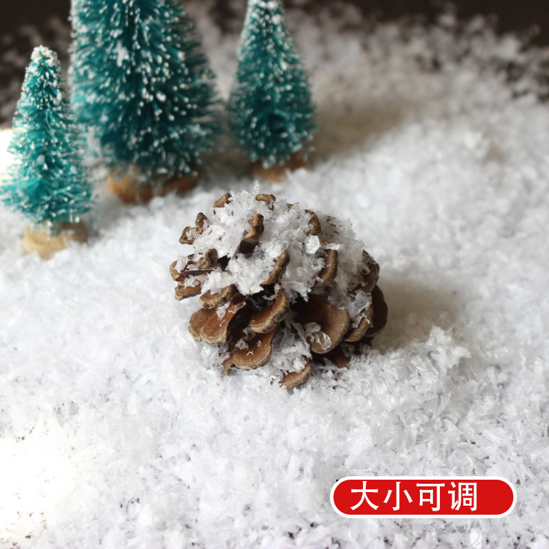 人工雪、雪の結晶、クリスマスツリーの枝、雪粉、粉雪、造雪、景観用人工雪、映画撮影用人工雪、粉雪|undefined