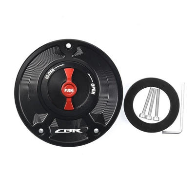 Honda Cbr600Rr F5 Cb400: Tank cap - black-and-red