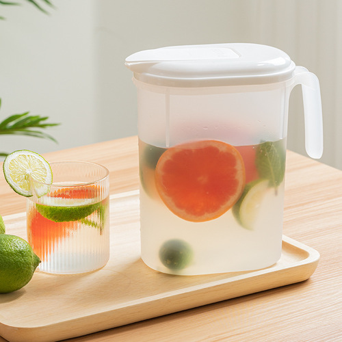 Japanese Cool Water Pot Household PP Large Capacity High-Temperature Resistant Anti-Explosion Japanese Cold Water Pot Refrigerator Flower Tea Beverage Barrel Wholesale