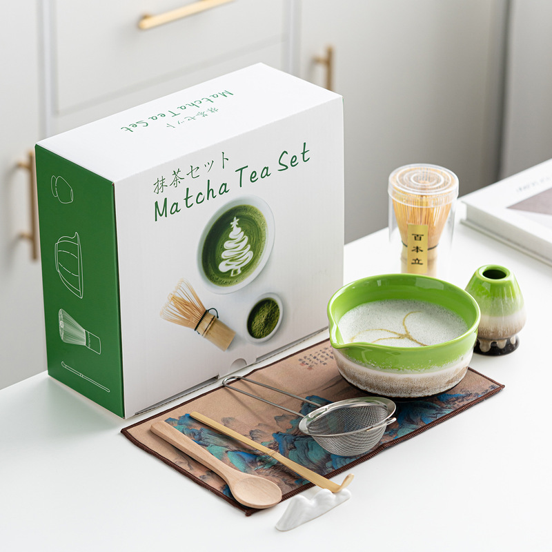日式窑变抹茶碗宋代点茶百本立茶筅立抹茶刷4件8件工具茶具套装|undefined