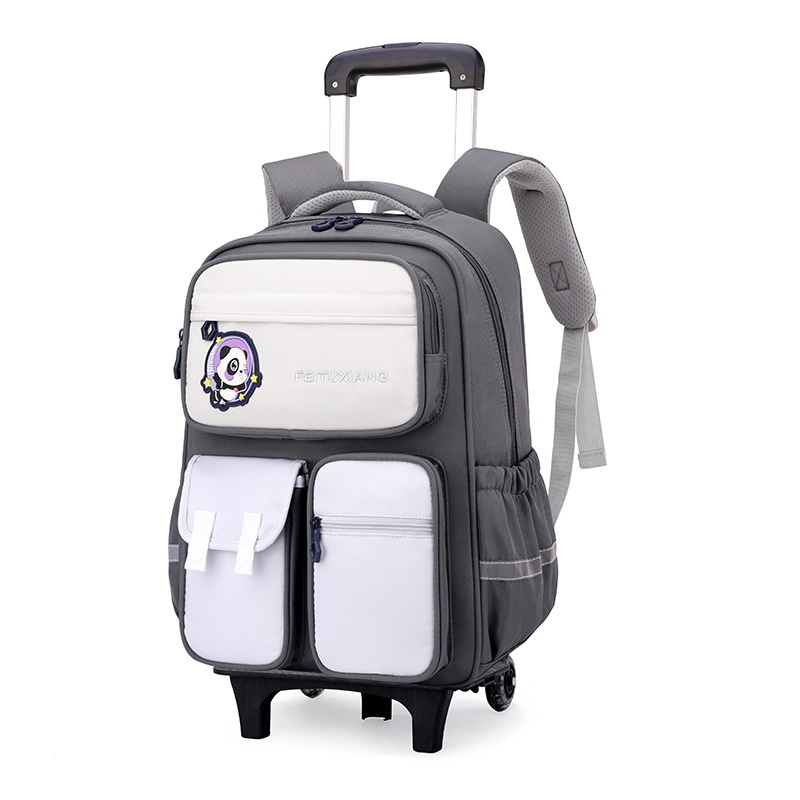 2025 nueva mochila de tirón para estudiantes de primaria 124 a 6 o grado, mochila portátil para niños que trepan escaleras