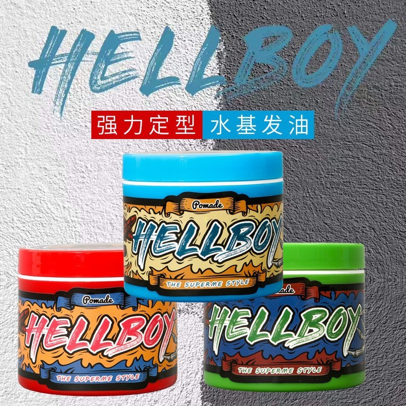 ヘルボーイヘルボーイヘアオイルメンズバックヘッド保湿スタイリング強力なスタイリングヘア泥卸売ドロップシッピング|undefined