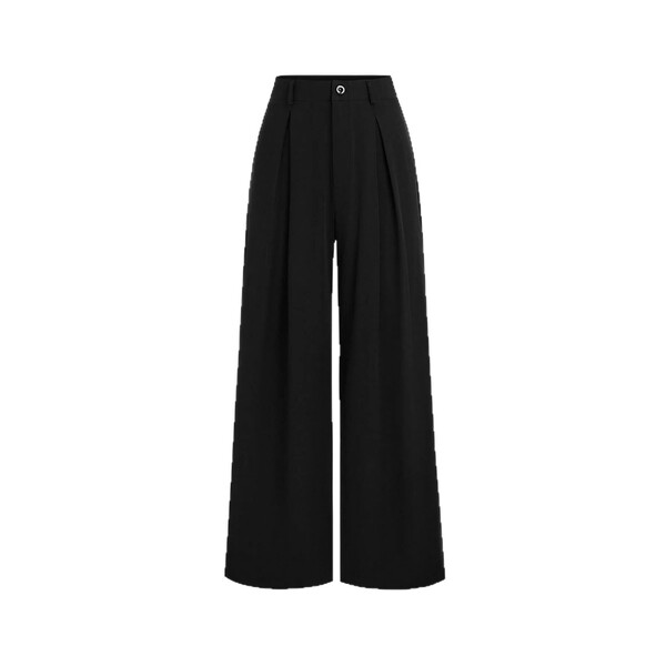 Solid color demi-season design trousers for leisure