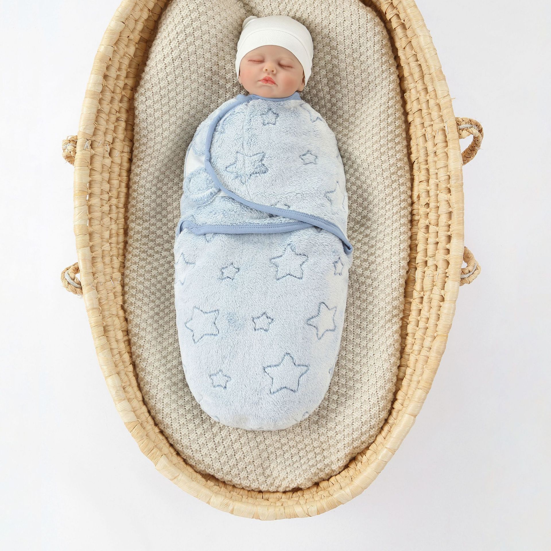 Cross-Border Baby Swaddling Towel Newborn Anti-Jump Swaddling Sleeping Bag Printed Four-Season Universal Baby Sleeping Bag Europe and the United States