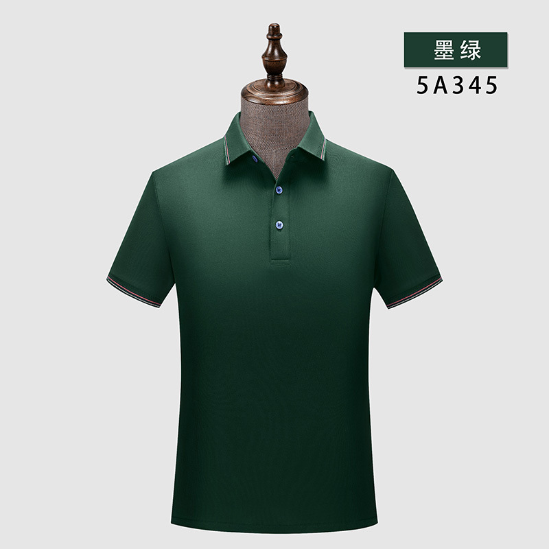 De gama alta 5A antibacteriano anticuerpo desodorante antiácaros verano hombres de manga corta de algodón solapa Camiseta polo logotipo impreso personalizado