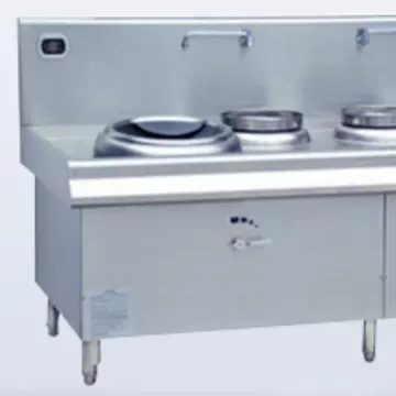 批发商用双头电磁炒灶大锅灶食堂双头大炒炉厨房两眼小炒电磁灶