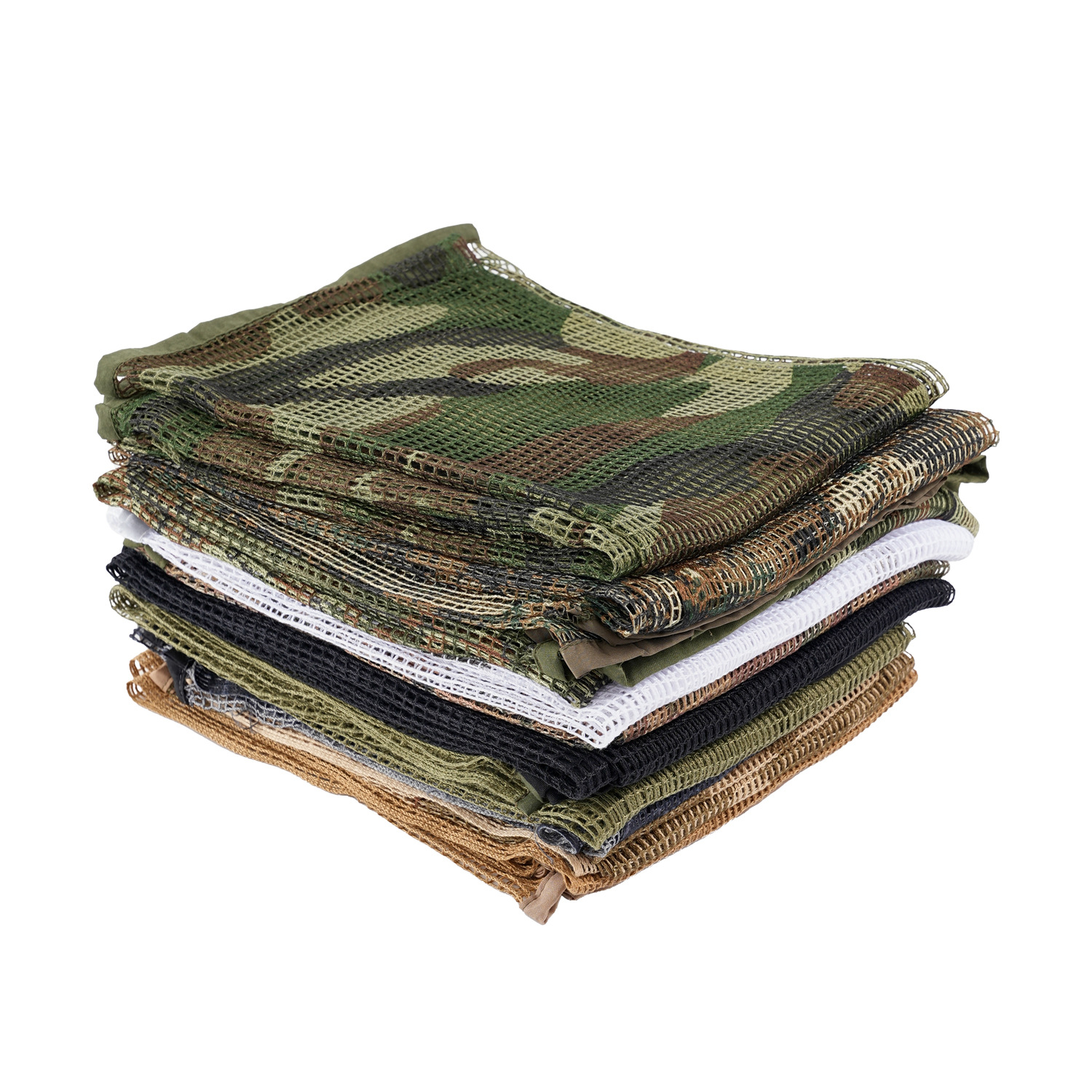 Sniper jungle camuflaje escondido bufandas tácticas transpirables largas bufandas de cuello del desierto velo turbante multipropósito