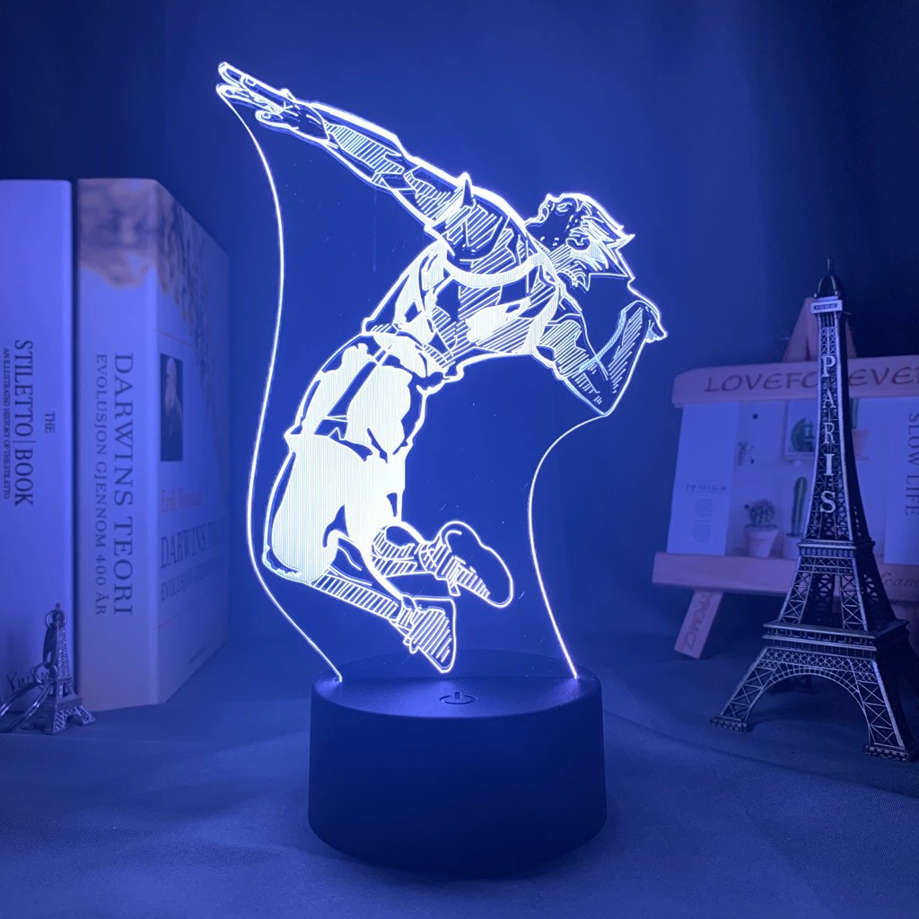 Акриловая ночная LED-лампа с волейболом, минифигура, 3D, подарок на день рождения