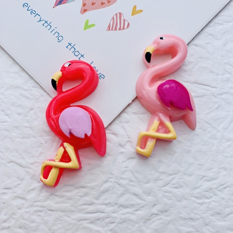 Flamingo resin diy jewelry accessories headdress hair accessories mobile phone shell beauty key chain pendant material wholesale Flamingo resin diy jewelry accessories headdress hair accessories mobile phone shell beauty key chain pendant material wholesale