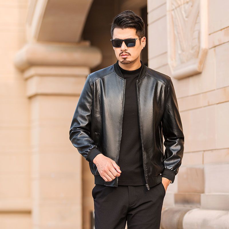 2025新款皮衣男士外套潮流衣服春秋百搭休闲上衣春季机车皮夹克男|undefined