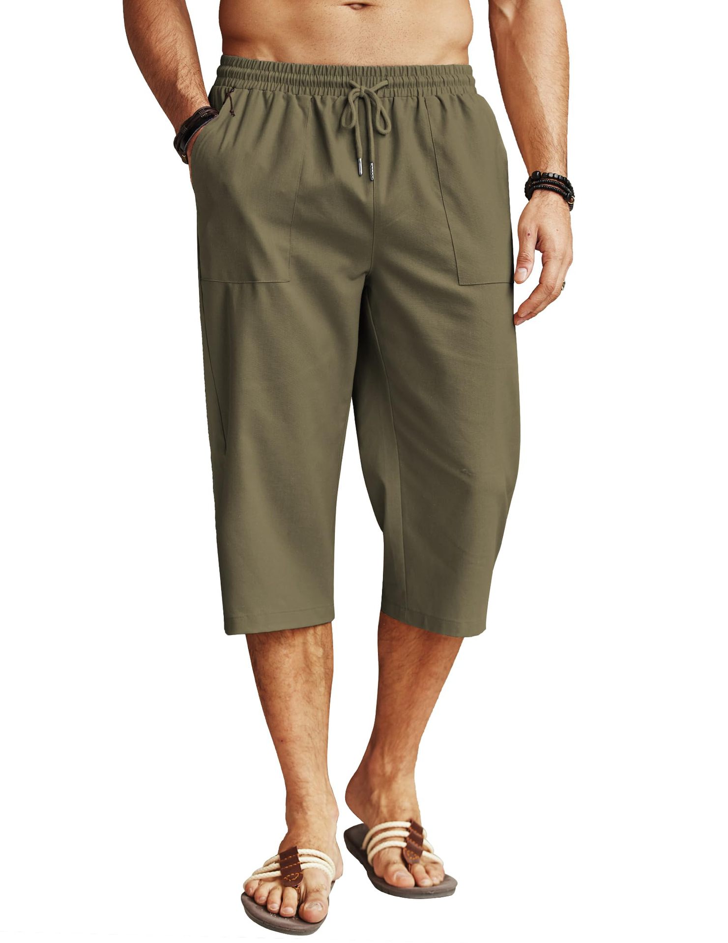 Herren Freizeithose Mit Kordelzug Für Strand Und Yoga_voghion.com
