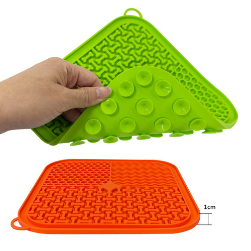 Amazon Cat Dog Slow Feeding Mat, Pet Universal Eating Utensil, Silicone Non-Slip suction mat for slow feeder