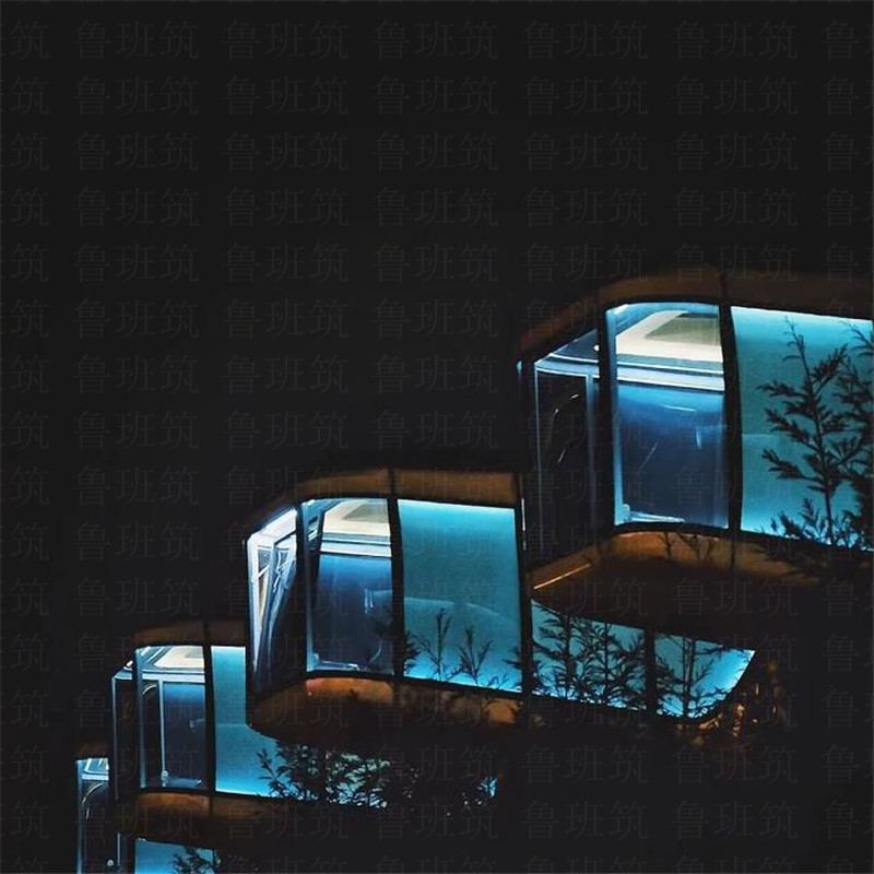 Integrado de acero ligero móvil padre-hijo villa B & B espacio cápsula hotel casa móvil B & B almacén errante