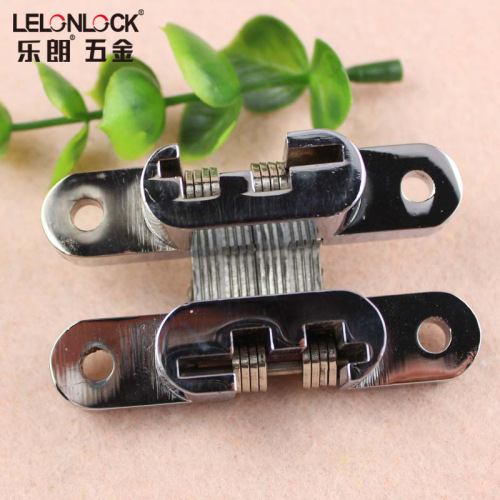 Cross dark hinge zinc alloy hinge folding door hinge invisible door 13*60 wardrobe door hinge light chrome hinge
