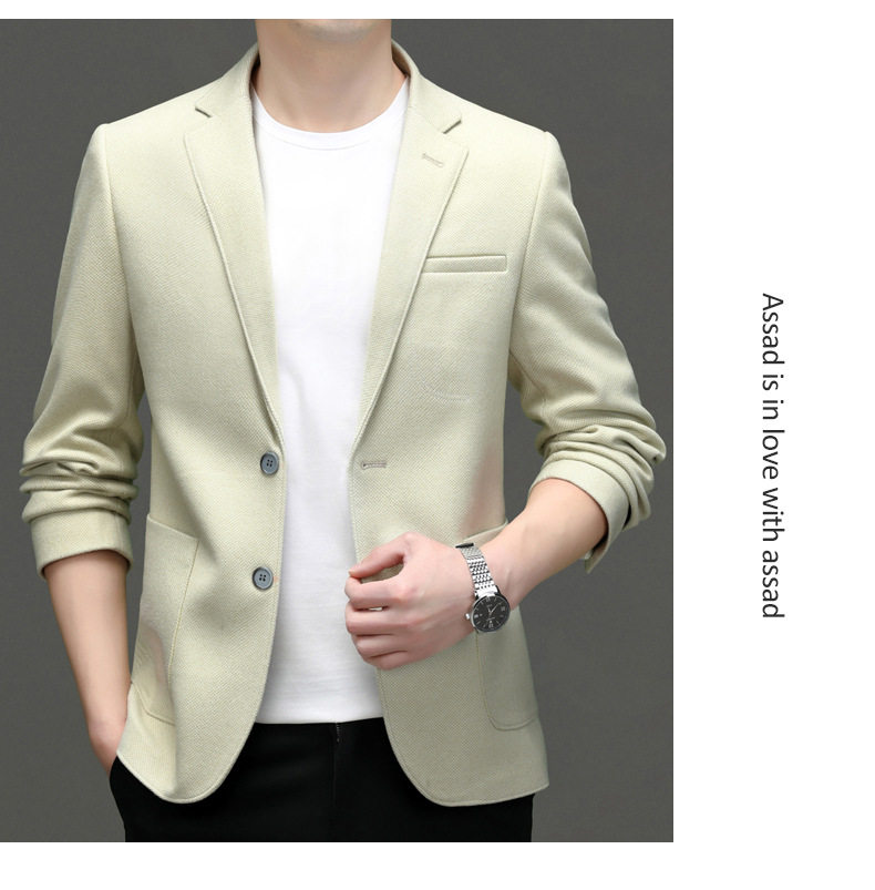 Áo vest nam dáng ôm phối len mỏng chống nhăn kiểu Hàn — Vàng ngỗng, Xám trung tính chi tiết 19