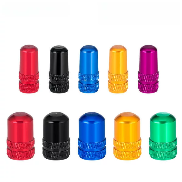 Bicycle French air nozzle cap Road mountain bike beauty mouth air nozzle cap tire valve cap aluminum alloy dust cover