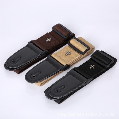 Cross-border product guitar strap folk acoustic guitar electric guitar electric bass cotton guitar strap ukulele strap
