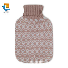 针织提花热水袋布套 天然橡胶热水袋 灌水 工厂批发