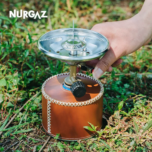 Nurgaz integrated gas stove outdoor fierce stove butane picnic stove with ignition stove mini portable small stove