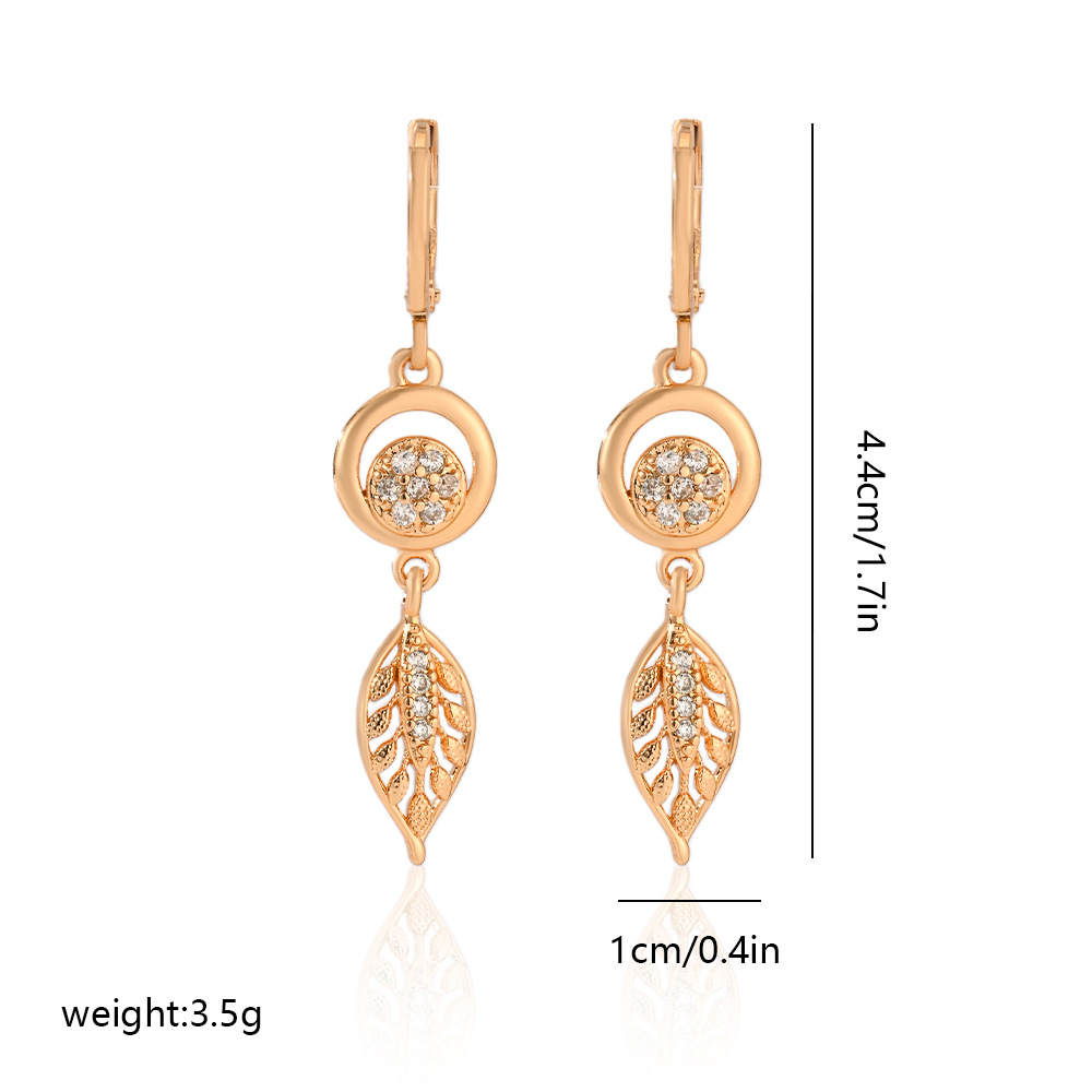 7g Weight Copper Ear Needle Material Zircon Inlay Material Drop Earrings Classification 1 Pair Quantity Date, Tea Party Occasion Copper Material Leaves, Heart Shape, Butterfly Pattern Women's Gender Plating, Inlay Design Modern Style, Classic Style Style 1 Pair Modern Style Classic Style Leaves Heart Shape Butterfly Plating Inlay Copper Zircon Drop Earrings 3