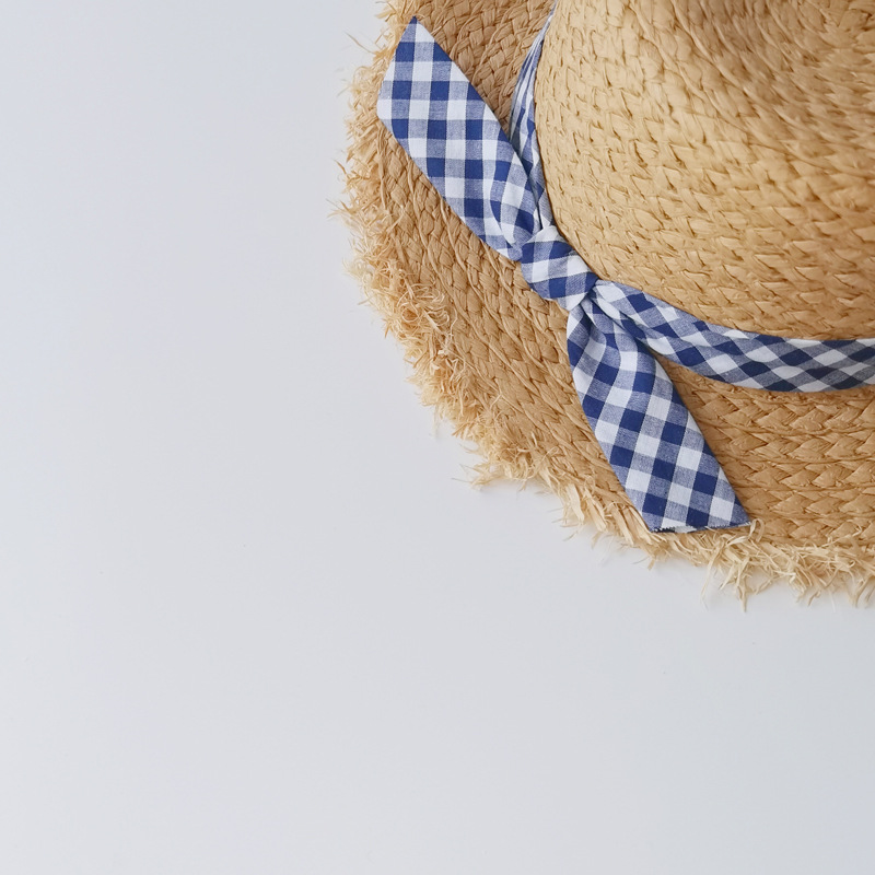 Korean Bowknot Children's Straw Hat display picture 7