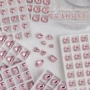 指甲切面粉色异形钻异形钻