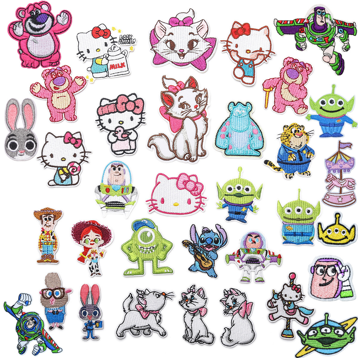 卡通草莓熊刺绣布贴儿童衣服补丁贴羽绒服破洞修补贴装饰贴熨烫贴