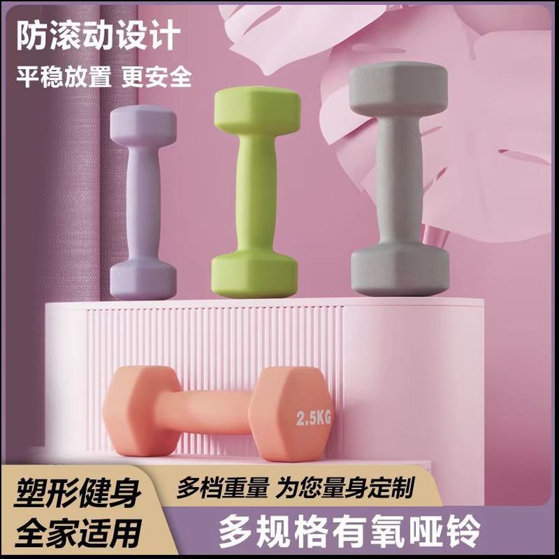 小哑铃 女士一对2kg健身运动减肥器材家用男学生瘦臂瑜伽练胸亚铃|undefined