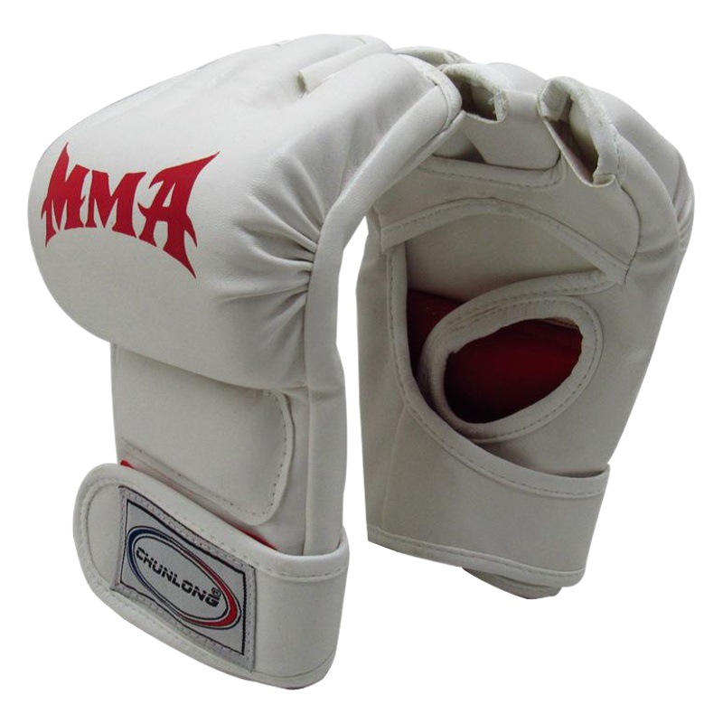Guantes de boxeo al por mayor de fábrica nuevos guantes de lucha de medio dedo MMA