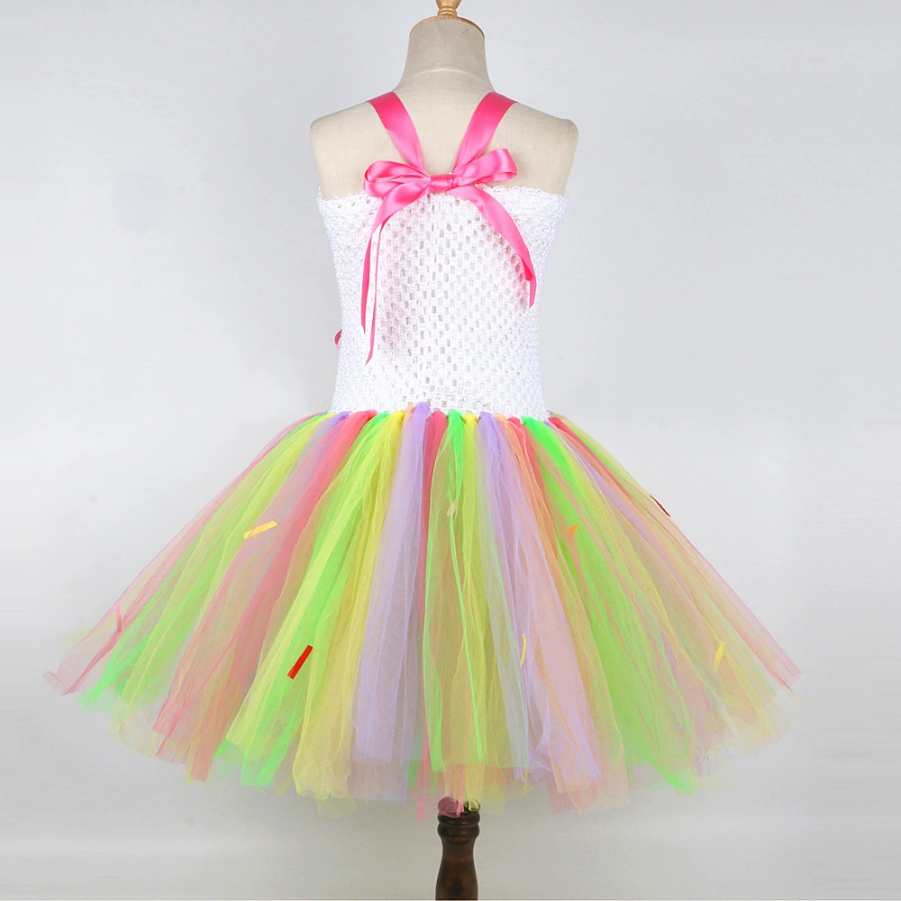 Children's fruit rainbow evening dress, for import