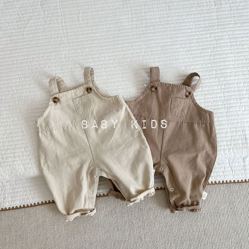 Autumn clothing for boys and girls, openable overalls, newborn outing jumpsuit, infant crawling suit 0095A010