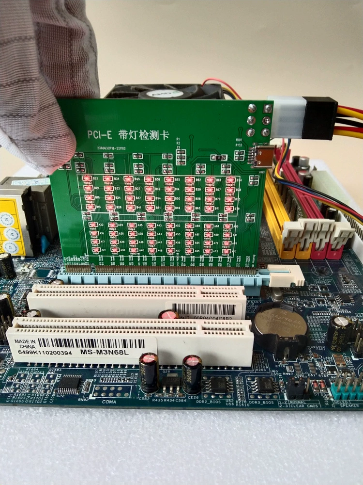 PCIE с тестером лампы карта диагностики неисправностей компьютера материнская плата детектор Type-C 6P графическая карта блок питания