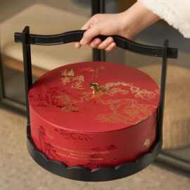 2026马年新年礼盒包装盒年货饼干空盒子抱抱桶牛轧糖雪花酥礼品盒