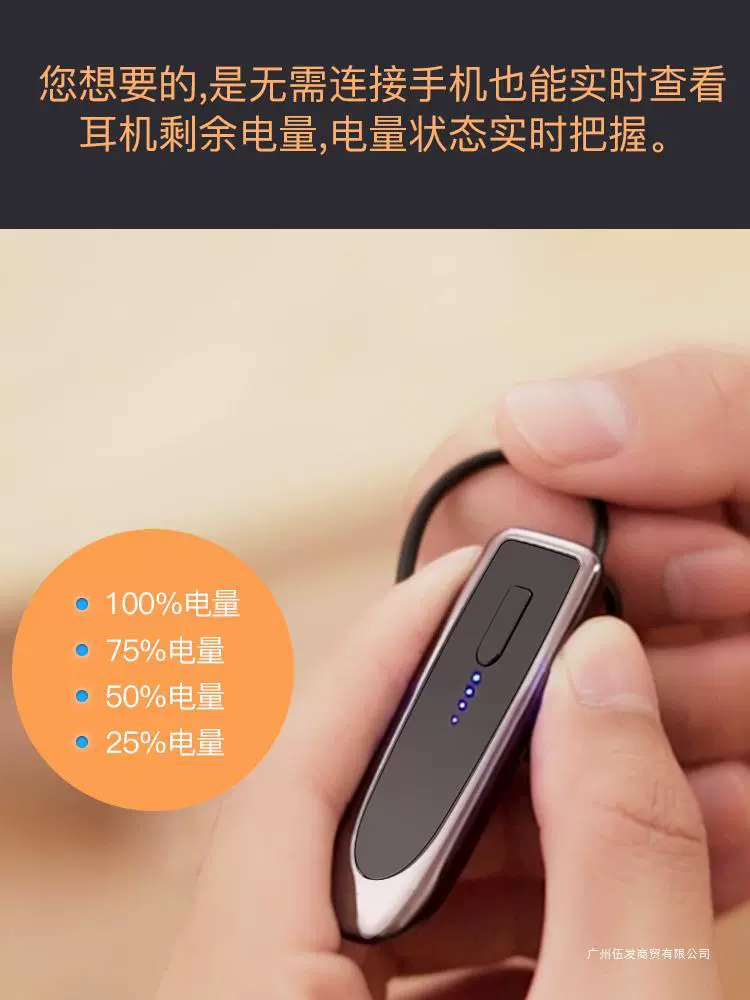 Беспроводная Bluetooth-гарнитура с одним наушником, сверхдлительное время ожидания, подвесная, подходит для всех мобильных телефонов, универсальная