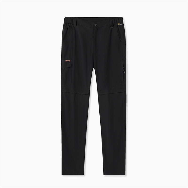 Pantalones de crema solar transfronterizos de secado rápido para comercio exterior, pantalones de dos secciones para hombres, deportes de pesca de dos piezas, pantalones de asalto desmontables de primavera y verano